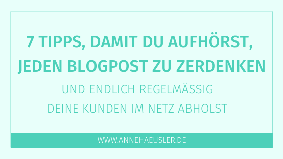 6 Tipps, wie du das Gedankenkarussell überlistest und regelmäßig Blog-Artikel veröffentlichst